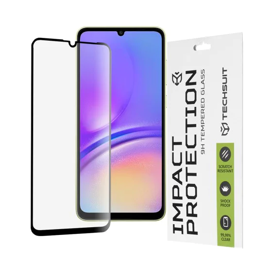 Протектор за Samsung Galaxy A05 / A05s - 111D Full Cover / Full Glue Glass - Черен