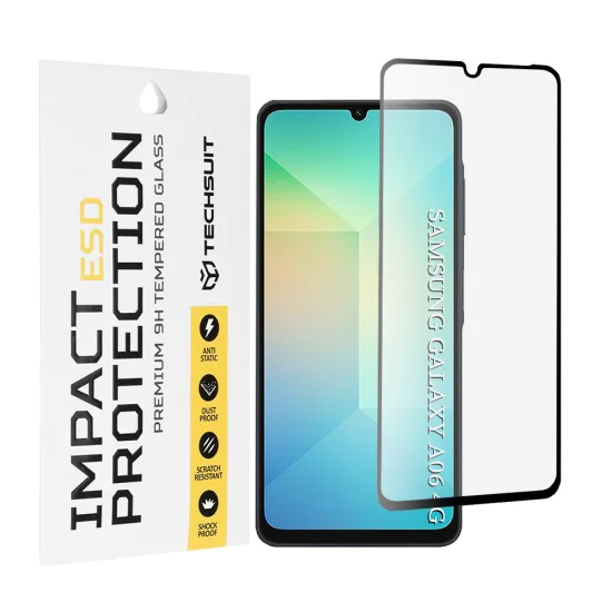 Протектор за Samsung Galaxy A06 - ESD Glass - Черен