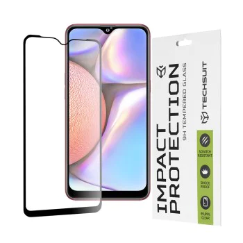Протектор за Samsung Galaxy A10 / A10s / M01s / M10 - 111D Full Cover / Full Glue Glass - Черен