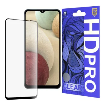 Протектор за Samsung Galaxy A12 / A12 Nacho / A02 / M02 / M12 / F12 / A32 5G - Lito - HD Pro Clear - Черен