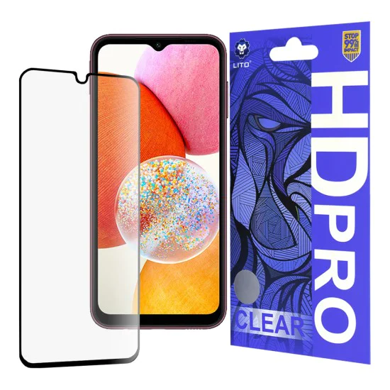 Протектор за Samsung Galaxy A14 4G / A14 5G - Lito - HD Pro Clear - Черен
