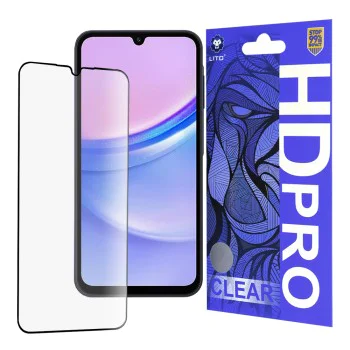 Протектор за Samsung Galaxy A15 4G / A15 5G / A24 / A25 5G - Lito - HD Pro Clear - Черен