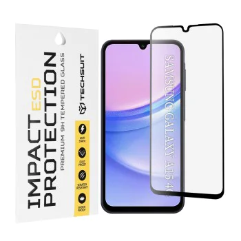 Протектор за Samsung Galaxy A15 4G / A15 5G / M15 - ESD стъкло - черен
