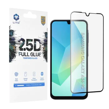 Протектор за Samsung Galaxy A16 4G / A16 5G - Lito 2.5D FullGlue Glass - Черен