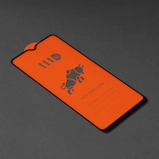 Протектор за Samsung Galaxy A20s - 111D Full Cover / Full Glue Glass - черен
