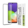 Протектор за Samsung Galaxy A22 4G / M22 4G - 111D Full Cover / Full Glue Glass - Черен