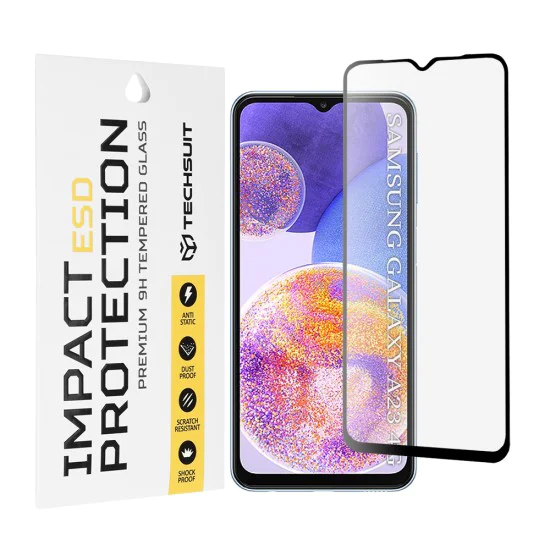Протектор за Samsung Galaxy A23 4G / A23 5G / M23 / F23 / M33 / A13 4G / M13 / F13 - ESD стъкло - черен