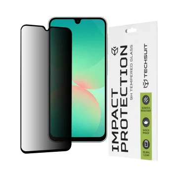 Протектор за Samsung Galaxy A26 5G - 111D Privacy Full Glue - черен