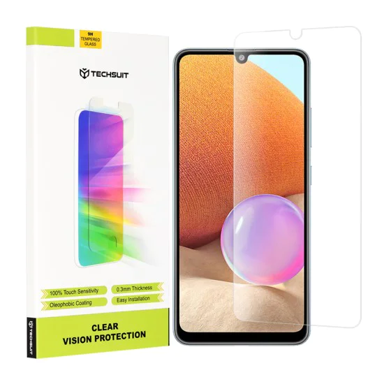 Протектор за Samsung Galaxy A32 4G - Clear Vision Glass - Прозрачен