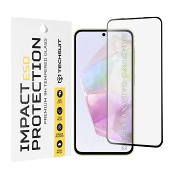 Протектор за Samsung Galaxy A35 5G / A55 5G / M35 - ESD стъкло - черен