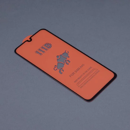 Протектор за Samsung Galaxy A40 - 111D Full Cover / Full Glue Glass - черен