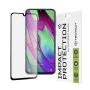 Протектор за Samsung Galaxy A40 - 111D Full Cover / Full Glue Glass - черен
