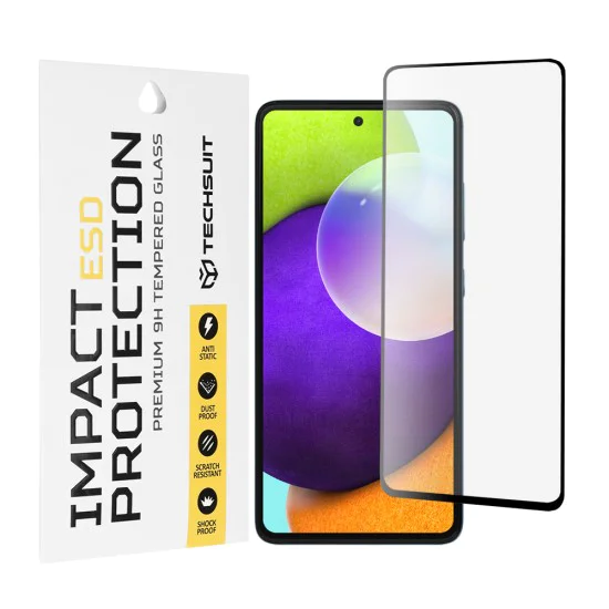 Протектор за Samsung Galaxy A52 4G / A52 5G / A52s 5G - ESD стъкло - черен