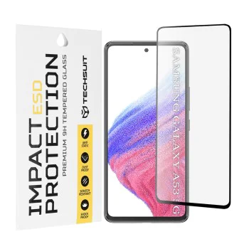 Протектор за Samsung Galaxy A53 5G - ESD Glass - черен