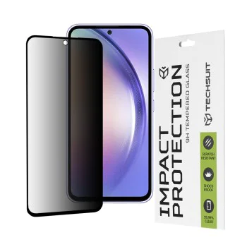 Протектор за Samsung Galaxy A54 - 111D Privacy Full Glue - черен
