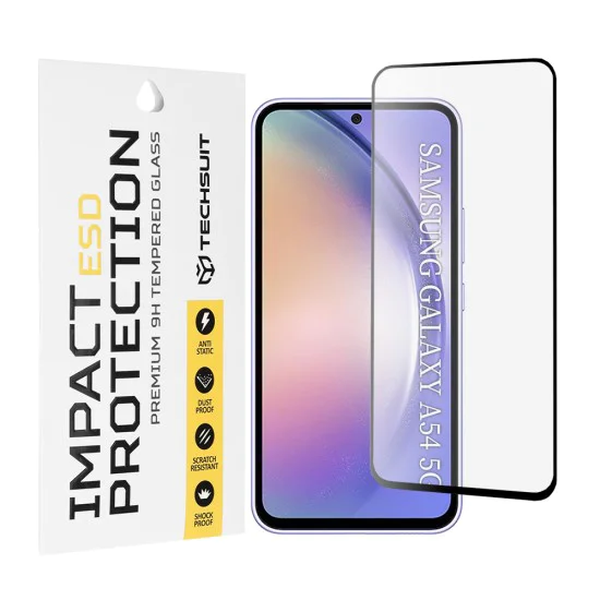 Протектор за Samsung Galaxy A54 - ESD Glass - черен