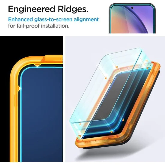 Протектор за Samsung Galaxy A54 (комплект 2) - Spigen Glas.tR Align Master - Clear