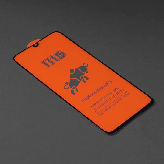 Протектор за Samsung Galaxy A70 / A70s / A90 5G - 111D Full Cover / Full Glue Glass - черен