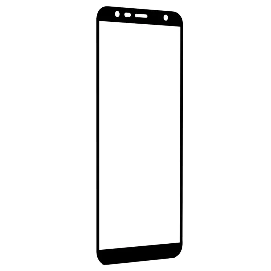 Протектор за Samsung Galaxy J4 Plus / J6 Plus - 111D Full Cover / Full Glue Glass - Черен