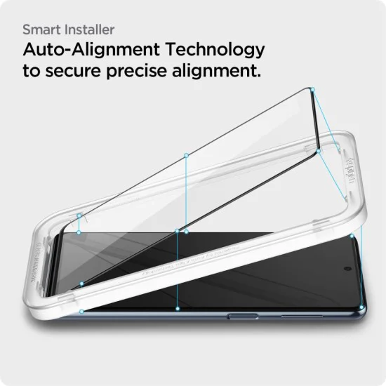 Протектор за Samsung Galaxy M53 - Spigen Glas.tR Align Master - Черен