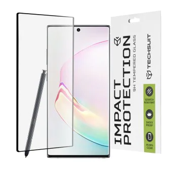 Протектор за Samsung Galaxy Note 10 - 111D Full Cover / Full Glue Glass / 3D Curved Screen - Черен