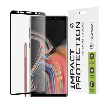 Протектор за Samsung Galaxy Note 9 - 111D Full Cover / Full Glue Glass / 3D Curved Screen - Черен