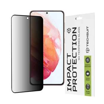 Протектор за Samsung Galaxy S21 5G - 111D Privacy Full Glue - черен