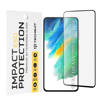 Протектор за Samsung Galaxy S21 FE 5G - ESD Glass - Черен