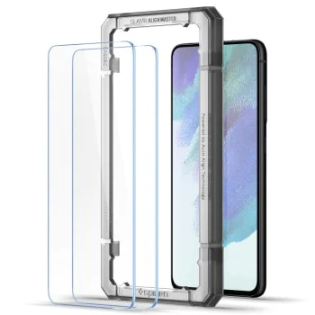 Протектор за Samsung Galaxy S21 FE 5G (комплект 2) - Spigen Glas.tR Align Master - Clear