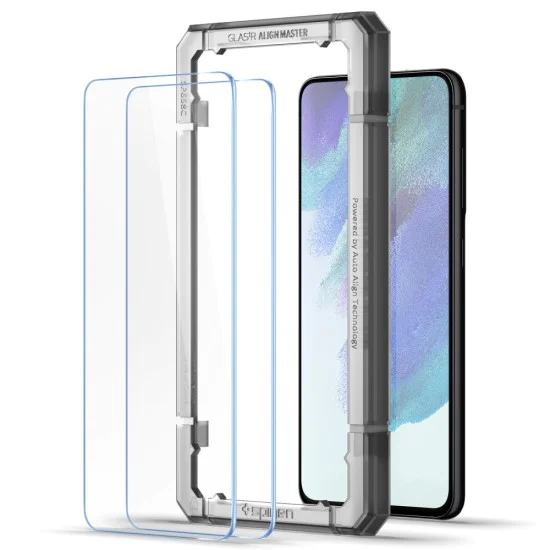 Протектор за Samsung Galaxy S21 FE 5G (комплект 2) - Spigen Glas.tR Align Master - Clear