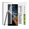 Протектор за Samsung Galaxy S22 Ultra 5G - 111D Full Cover / Full Glue Glass / 3D Curved Screen - Черен