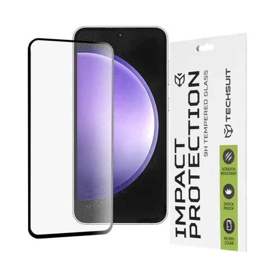 Протектор за Samsung Galaxy S23 FE - 111D Full Cover / Full Glue Glass - Черен