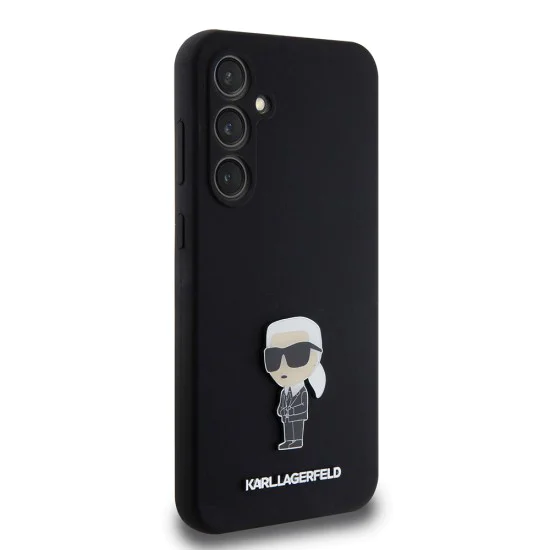 Протектор за Samsung Galaxy S23 FE - Karl Lagerfeld Silicone (KLHCHCS23FEMHKHKNPK) - Ikonik Metal Pin
