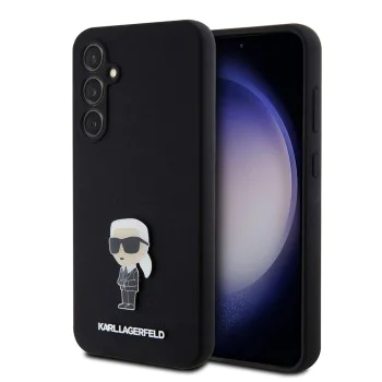 Протектор за Samsung Galaxy S23 FE - Karl Lagerfeld Silicone (KLHCHCS23FEMHKHKNPK) - Ikonik Metal Pin