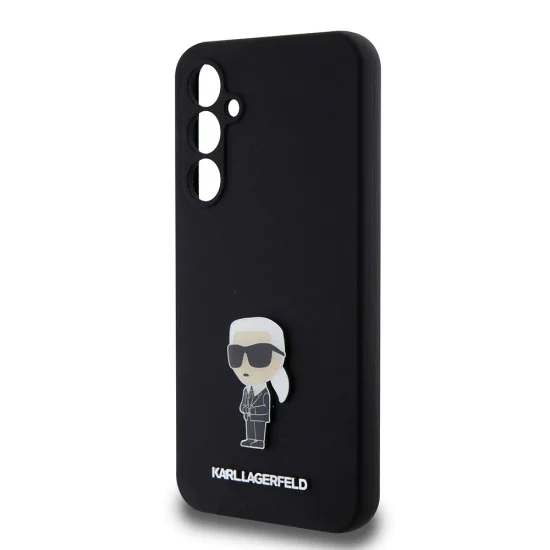 Протектор за Samsung Galaxy S23 FE - Karl Lagerfeld Silicone (KLHCHCS23FEMHKHKNPK) - Ikonik Metal Pin