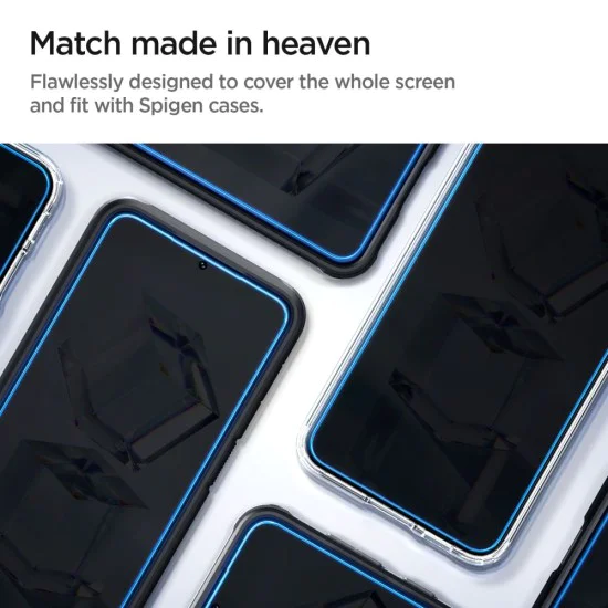 Протектор за Samsung Galaxy S23 (комплект 2) - Spigen Glas.tR EZ FIT - Прозрачен