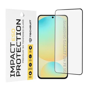 Протектор за Samsung Galaxy S24 FE - ESD Glass - черен