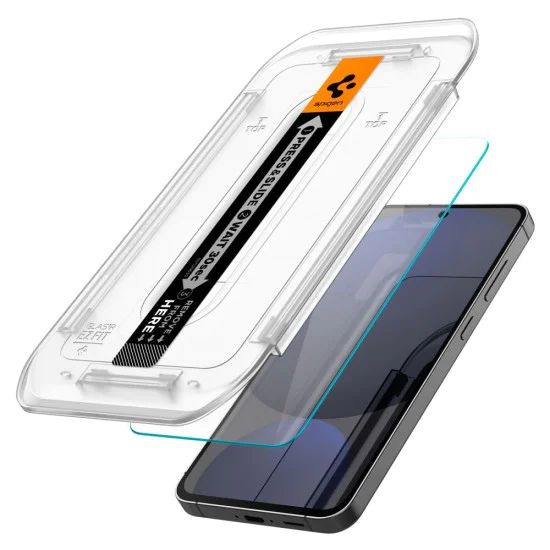 Протектор за Samsung Galaxy S24 FE (комплект 2) - Spigen Glas.tR EZ FIT - Прозрачен