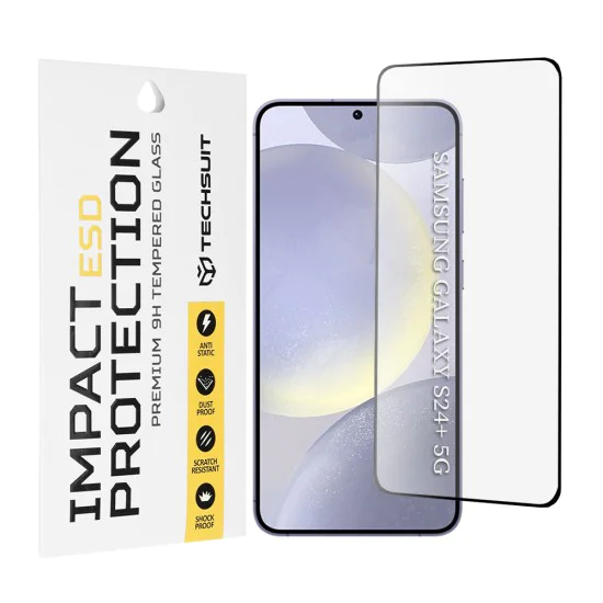 Протектор за Samsung Galaxy S24 Plus - ESD Glass - черен