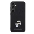 Протектор за Samsung Galaxy S24 Plus - Karl Lagerfeld Saffiano (KLHCHCS24MPSAKCMPK) - Karl&Choupette Metal Pin