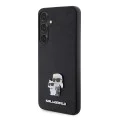 Протектор за Samsung Galaxy S24 Plus - Karl Lagerfeld Saffiano (KLHCHCS24MPSAKCMPK) - Karl&Choupette Metal Pin