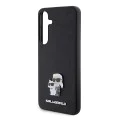 Протектор за Samsung Galaxy S24 Plus - Karl Lagerfeld Saffiano (KLHCHCS24MPSAKCMPK) - Karl&Choupette Metal Pin