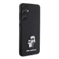 Протектор за Samsung Galaxy S24 Plus - Karl Lagerfeld Saffiano (KLHCHCS24MPSAKCMPK) - Karl&Choupette Metal Pin