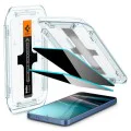 Протектор за Samsung Galaxy S24 Plus / S25 Plus - Spigen - Glas.tR EZ-FIT HD (2 пакета) - Privacy
