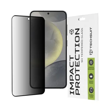 Протектор за Samsung Galaxy S24 / S25 - 111D Privacy Full Glue - Черен