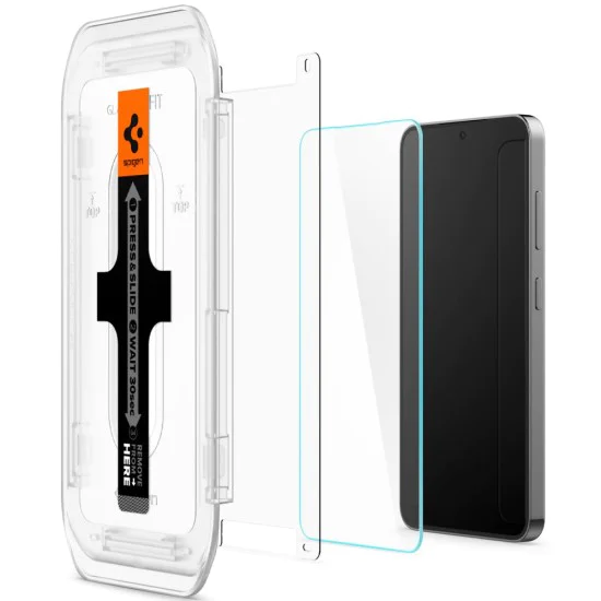 Протектор за Samsung Galaxy S24 / S25 (комплект 2) - Spigen Glas.tR EZ FIT - Прозрачен