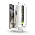 Протектор за Samsung Galaxy S24 Ultra - Techsuit - [Съвместим с отключване с пръстов отпечатък] TitanGlass CrystalHD - Прозрачен