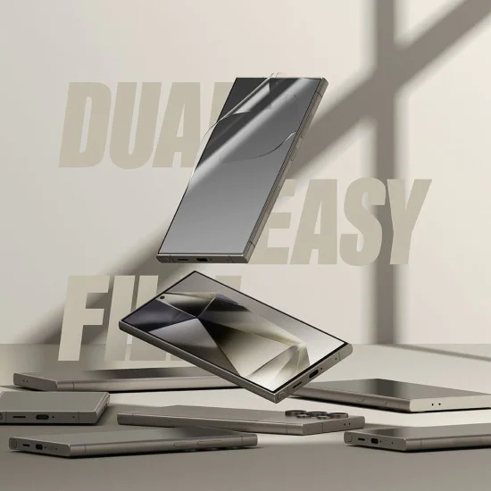 Протектор за Samsung Galaxy S24 Ultra (комплект 2) - Ringke Dual Easy Full - Clear
