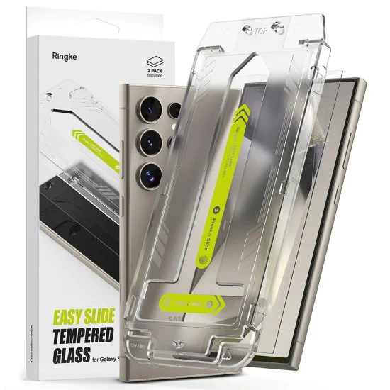 Протектор за Samsung Galaxy S24 Ultra (комплект от 2) - Ringke Easy Slide Tempered Glass - Clear