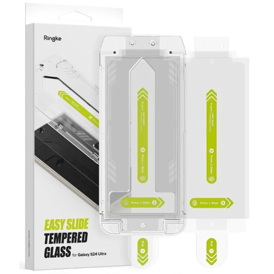 Протектор за Samsung Galaxy S24 Ultra (комплект от 2) - Ringke Easy Slide Tempered Glass - Clear